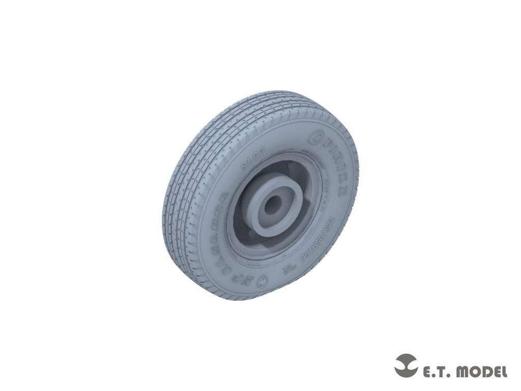 ET Model 1/35 Modern Pickup Truck Weight-Deforming Tire Set Type 1 (for Meng Models) Plastic Model Parts P35-162 (Military Vehicle)