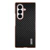 AZNS For Samsung Galaxy Z Fold7 5G Case Electroplating Carbon Fiber Texture PU+PC Phone Cover