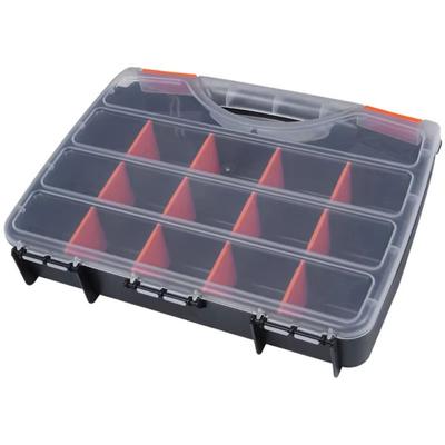 15 Grids Screw Storage Box Adjustable Compartment Clear Tool Box Organizer Detachable Plastic Hardware Parts Storage Case