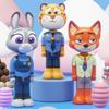 Cartoon Zootopia Retractable Toothbrush Nick Judy Deformation Design Soft Bristle Children Play Gift