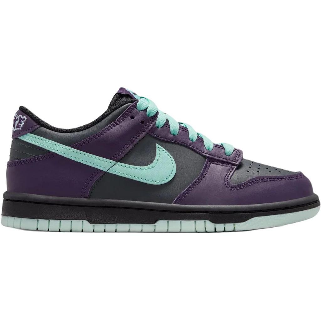 Nike Dunk Low "Wizard" (GS) 'Grigio Fumo Scuro Viola Grandioso Nero Teak Artigianale' (bambini) FB9109-013