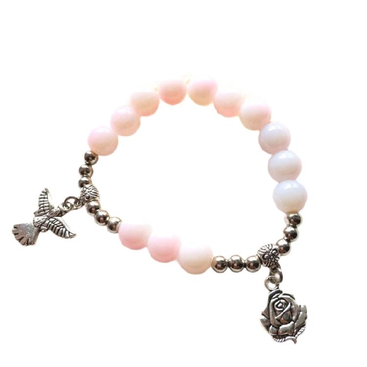 Adjustable Crosses Charm Beads Bracelets Fashionable Religious Jewelry for Men and Women