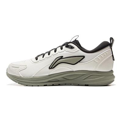 Li Ning Alla Moda Versatili Classiche Ammortizzanti Antiscivolo Resistenti all'Usura Basse Casual Scarpe da Corsa Sneaker da Uomo Beige Nero Verde AGLU313-4