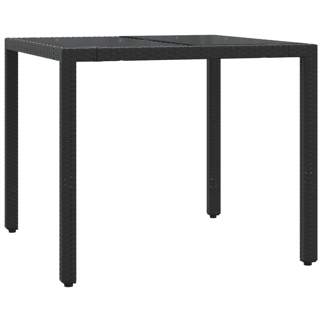 Vidaxl 5-Cz. Garden Furniture Set With Cushions, Black, Poly Rattan