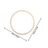 Wood Bead Accent Wreath DIY Craft Kit with Metal Hoop Natural Rustic Home Decor for Wedding Ceremony Boho Style
