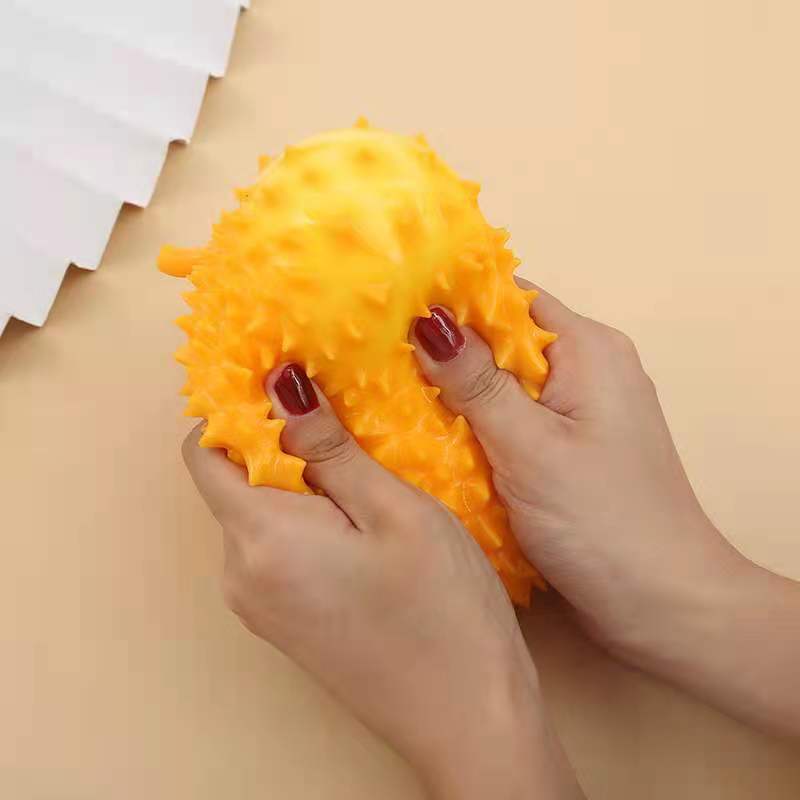 Creative durian pinch music can't be broken, decompression is funny, pressure vent ball, ren's  fruit