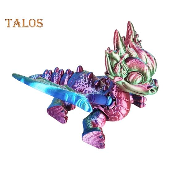 

Статуя динозавра, напечатанная на 3D-принтере, яркий цвет, реалистичный вид, широко используемая мини-фигурка динозавра, реквизит для фотографий синий