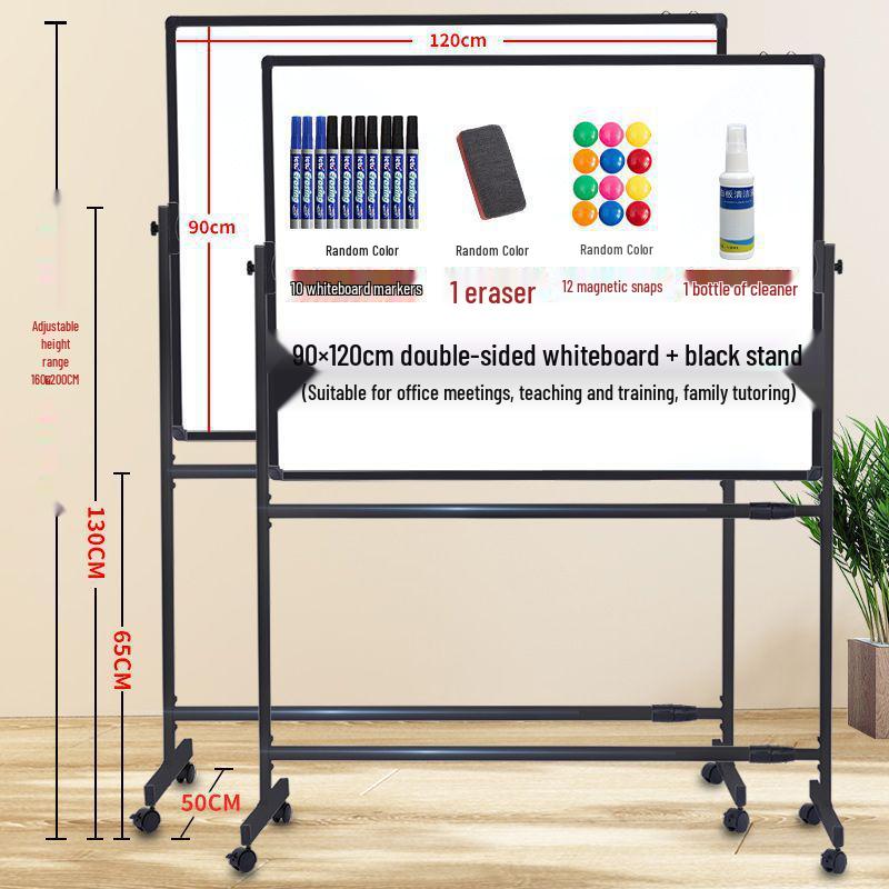Mobile Magnetic Whiteboard Stand: Large Office, Teaching, and Meeting Writing Display Board