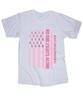 Breast Cancer Awareness White T-shirt No One Stands Alone