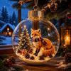 Light-Up Animal Snow Globe Ornament Clear Christmas Tree Ornament  Home Decoration