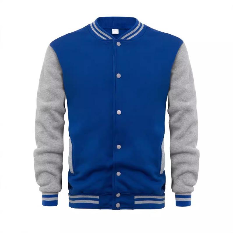 Heren Casual Enkelrijige Baseballjack Sweatshirt Polyester