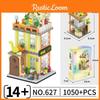 Dessert Shop Music Bar Scene Assembly Building Block For Diy Creative Play