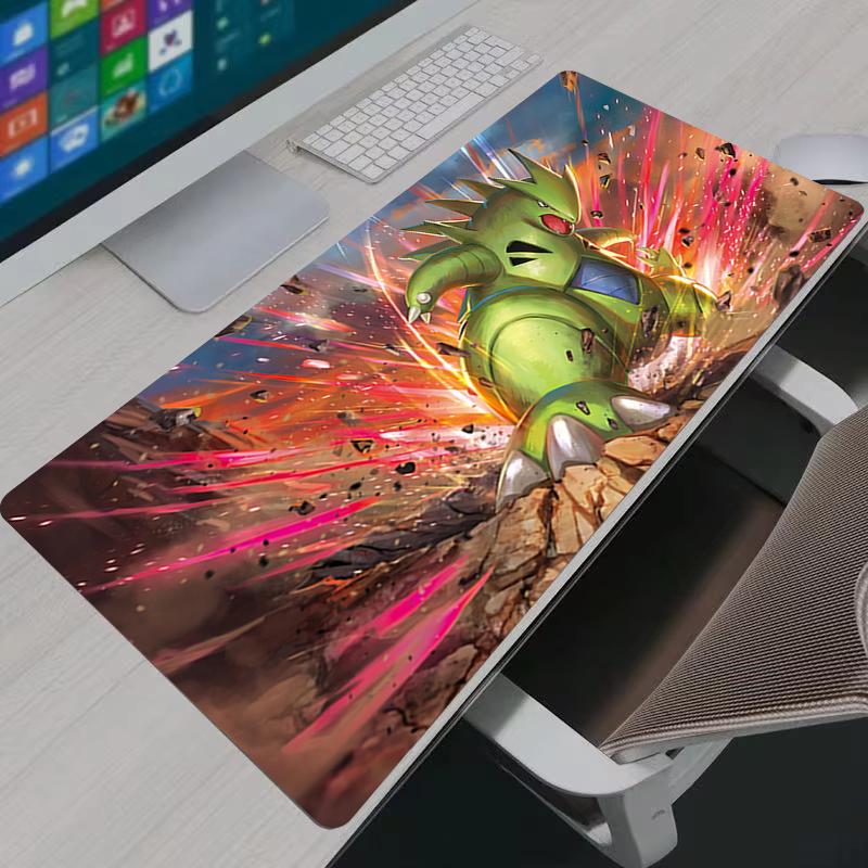 Large Mouse Pad Gamer XXL Office Pc Keyboard Mouse Mat Gaming PPokemon Tyranitar Rubber Base Mousepad Desk Accessories