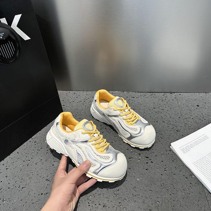 European Products Popular Thick-soled Ugly Cute Shoes Women's 2025 New Versatile Small Man Height Increase Casual Sports Shoes Trendy Shoes Fashion