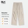 Baleno S&K Men's Loose Fit Straight Leg Casual Pants