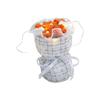 Knitted yarn simulation puff bouquet