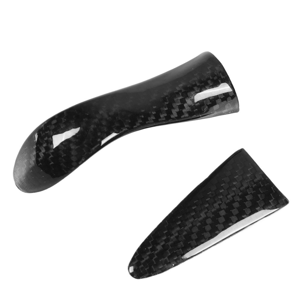 Shift Knob Trim Steering Wheel Frame Kit Carbon Fiber Replacement for INFINITI Q50 2014?2017