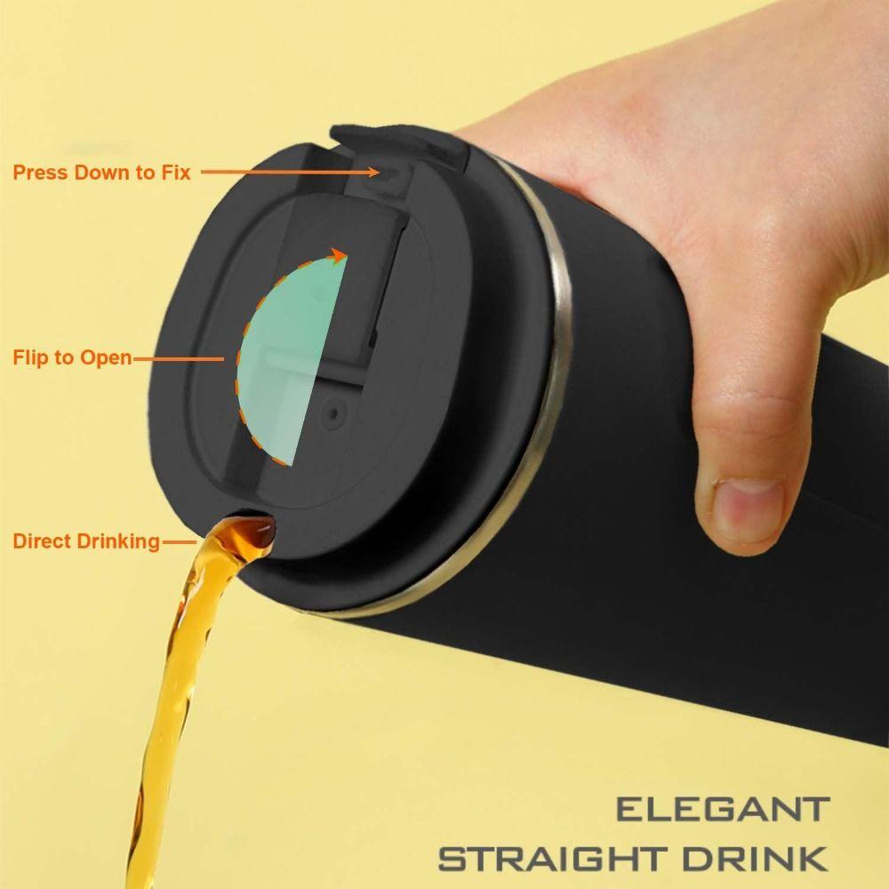 400ml Capacity Electric Shaker Cup 304 Stainless Steel Fast Charging Thermos Cup USB Rechargeable BPA-Free Automatic Blender Cup