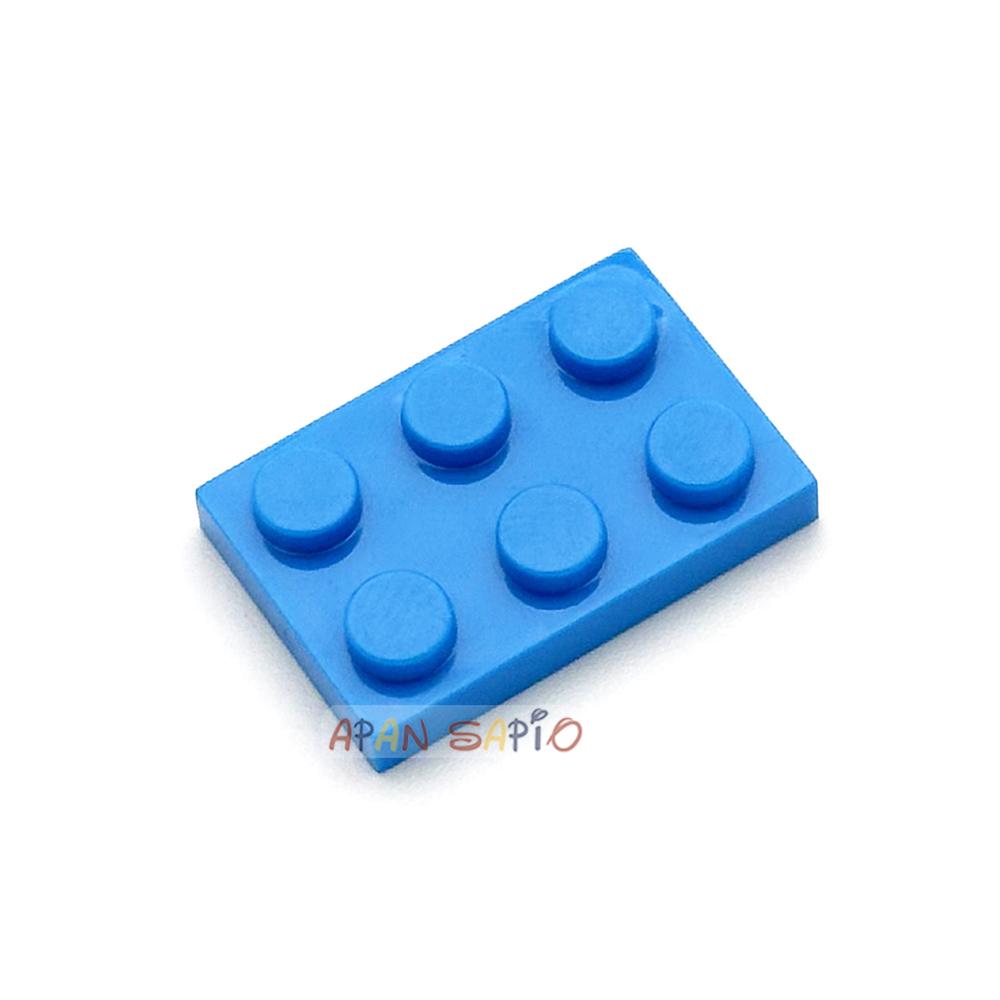 50pcs DIY Building Blocks Thin Figures Bricks 2x3 Dots 12Color Educational Creative Size Compatible With 3021 Toys for Children