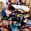 Japan Anime My Hero Academia Printed Bedding Set Cartoon Duvet Covers Pillowcases Comforter Bedding Set Bedclothes Bed Linen