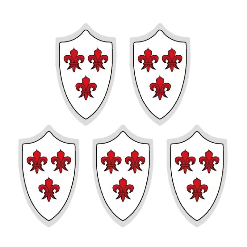 Medieval Military War Army Castle Knight Soldier Figures Building Blocks Weapon Cloak Helmet Shoulder Armor Flag Warrior Shield