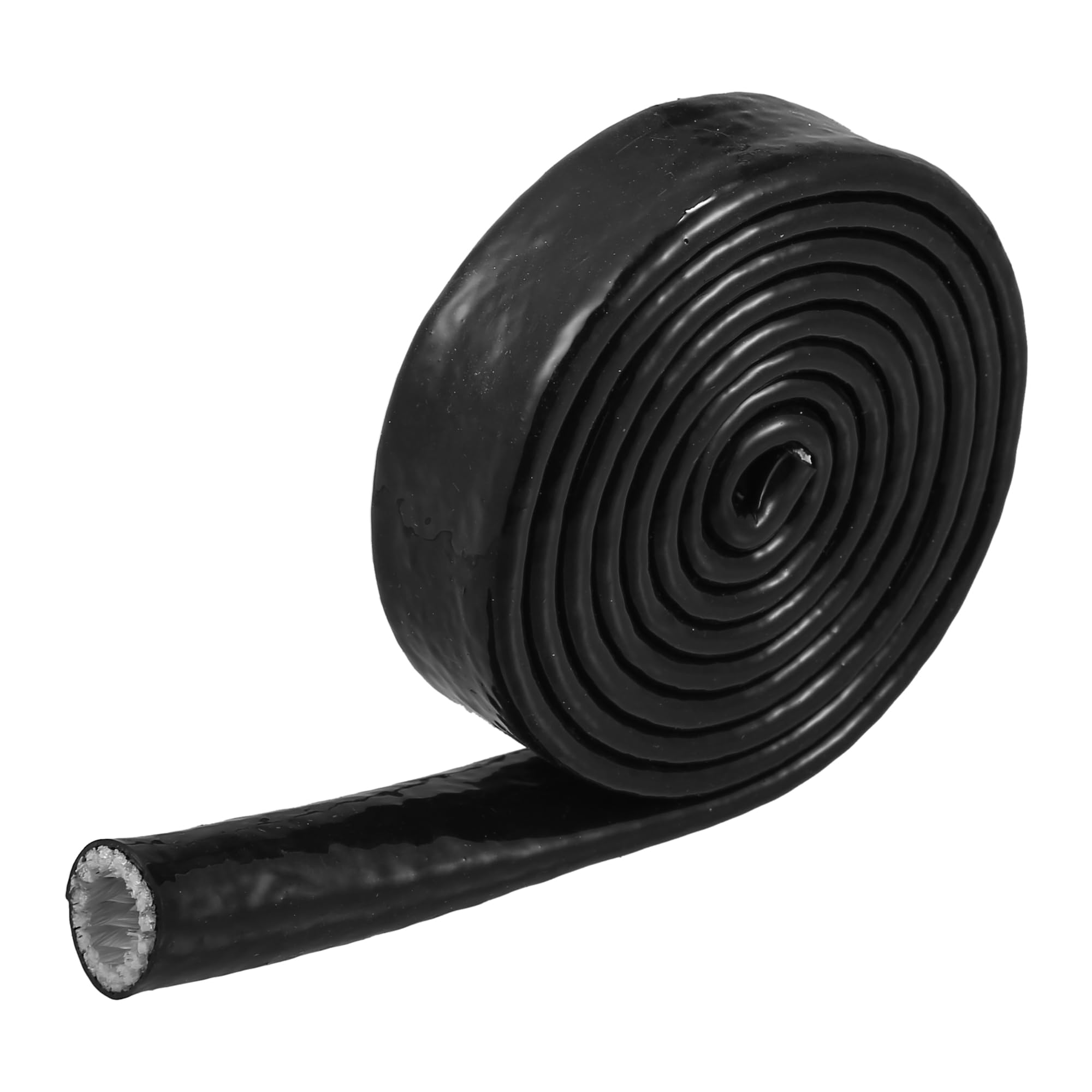 

X AUTOHAUX Защитный чехол для топливного шланга для автомобилей, Изоляционная трубка, Защитный чехол, Теплозащитный экран 5FT чёрный