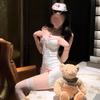 Sex Underwear Women's Sexy Suspenders Mesh Perspective Nurse Uniform Cos Hot Sexy Uniform Suit Free Flirting F