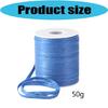 Flat Fiber Craft Cord for Crochet Weaving and Bag Making, Cotton Straw Ribbon Weaving Rope for Handmade Daily Work Use