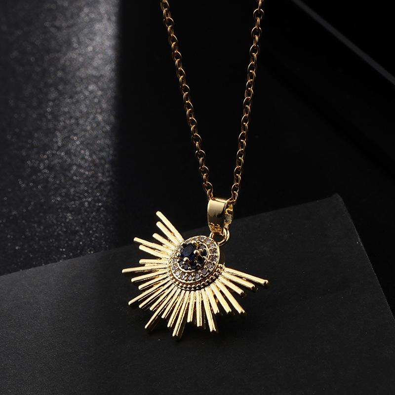 Stylish Versatile Evil Eye Pendant Necklace Personalized Eye Collarbone Chain Women's Jewelry