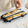 Komplettes Sushi-Set, Werkzeug- und Geräte-Sets für Sushi, inklusive gestreifter Sushi-Form, Sushi-Raketenwerfer, Bambus-Sushi-Matte, DIY-Sushi-Maschine
