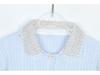 Spring/Autumn 2025 Women's Patchwork Cable Knit Cardigan with Peter Pan Collar