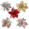 Mixed Leaves Hollow Christmas Flowers Handmade Xmas Decorative Flowers  Party Supplies
