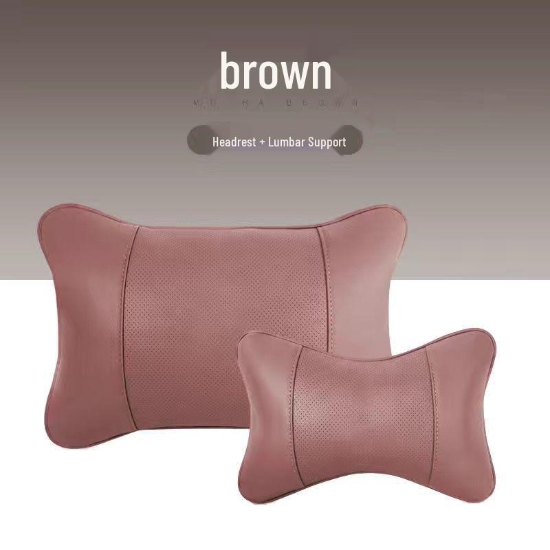 Zestaw poduszki pod kark na zagłówek samochodowy i poduszki lędźwiowej