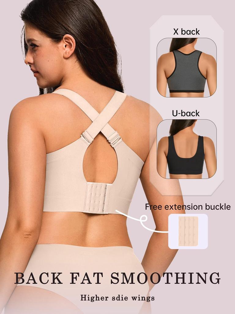 Women Plus Size Support Bra Sports Bra