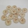 100 pezzi 15/20/25 mm intagliati fatti a mano con amore Bottoni in Legno Dorso Piatto 2 Fori Bottone di Legno Strumenti per Cucire Fai da Te Scrapbooking Artigianato