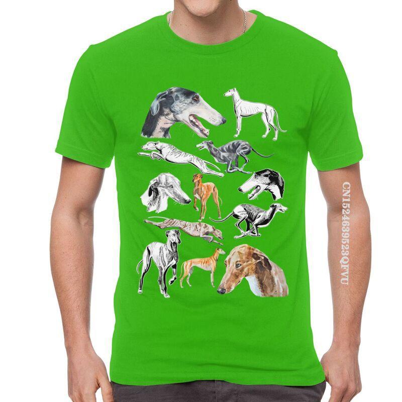 Male Greyhound Dog T Shirts Graphic Pet Whippet Sighthound Lover Tshirt Cool T Shirt Cotton Oversized Tee Tops EMO Men