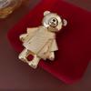 Korean Style Diamond Bear Brooch - Luxurious, Exquisite, Versatile Accessory for Women