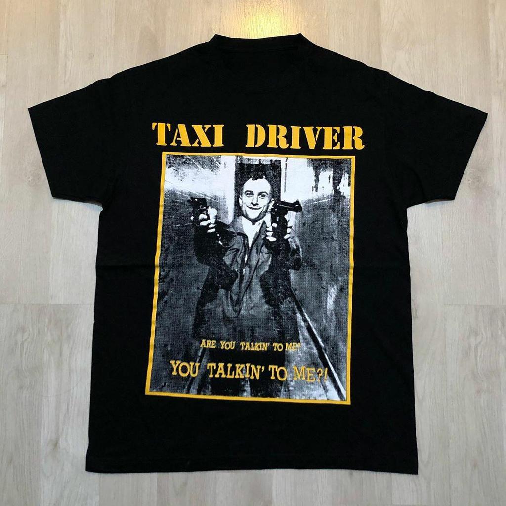 2025 Taxi Driver Film Around The Creative Design of Short-sleeved Men's and Women's Vintage Sense OS Fashion Brand Ins Y2k Hot