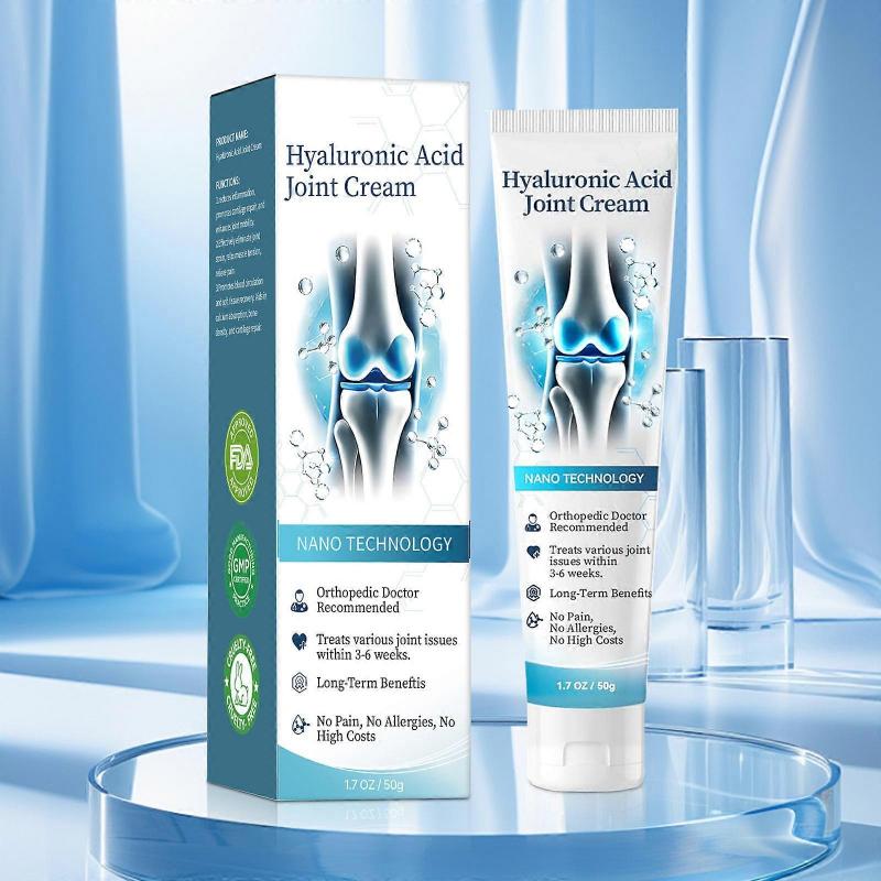 1-3x Hyaluronic Acid Joint Cream, Hyaluronic Acid Joint Massage Cream, Advanced Joint and Bone Care Gel for Back, Neck, Hands, Knees