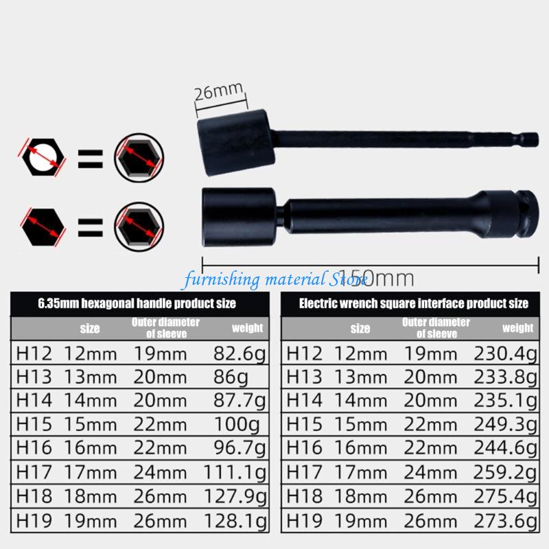 Y5GD 8pcs Swivels Sockets Wrenches Adapters Alloy Steel Construction Suitable with Power Tool Maintenance