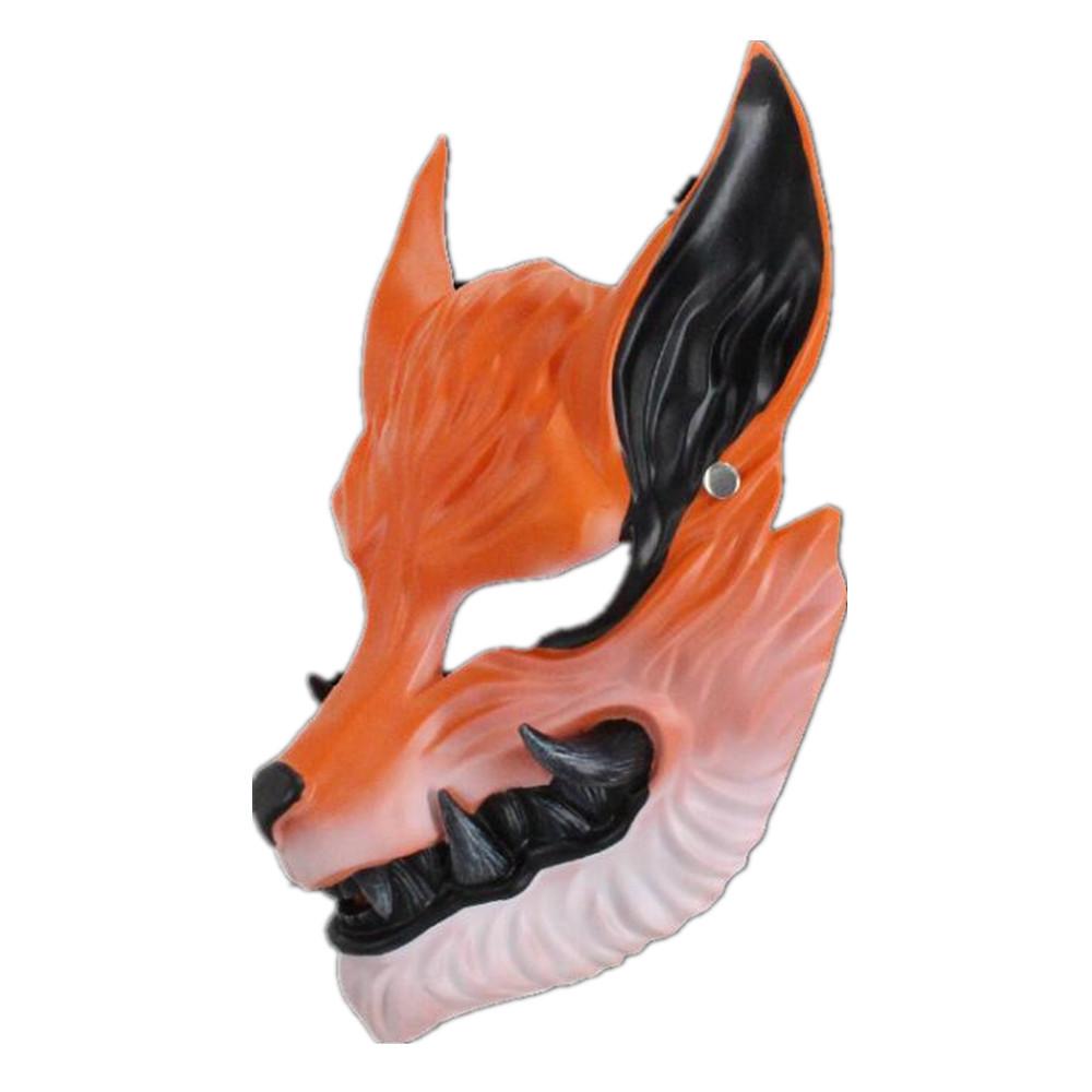 Naruto Kurama Nine Tails Fox Mask Resin Anime Mask For Cosplay And Party Use