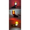 JVISUAL 3 Faces White Red Yellow 12/24V LED Side Marker Light Tail Light  For Trailer Truck Van Lorry Indicator Lamp Truck Lamp