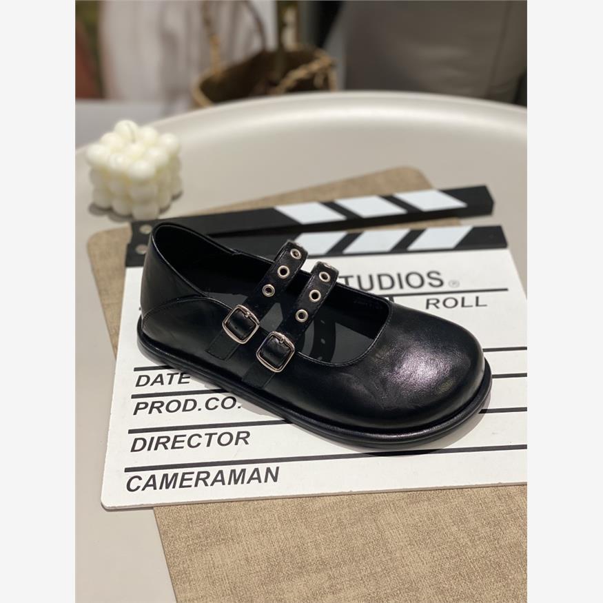 Mary Jane Shoes 2025 New Fashion Versatile Comfortable Light Casual Soft Sole Korean Version Square Head One-word Buckle Belt Women's Shoes