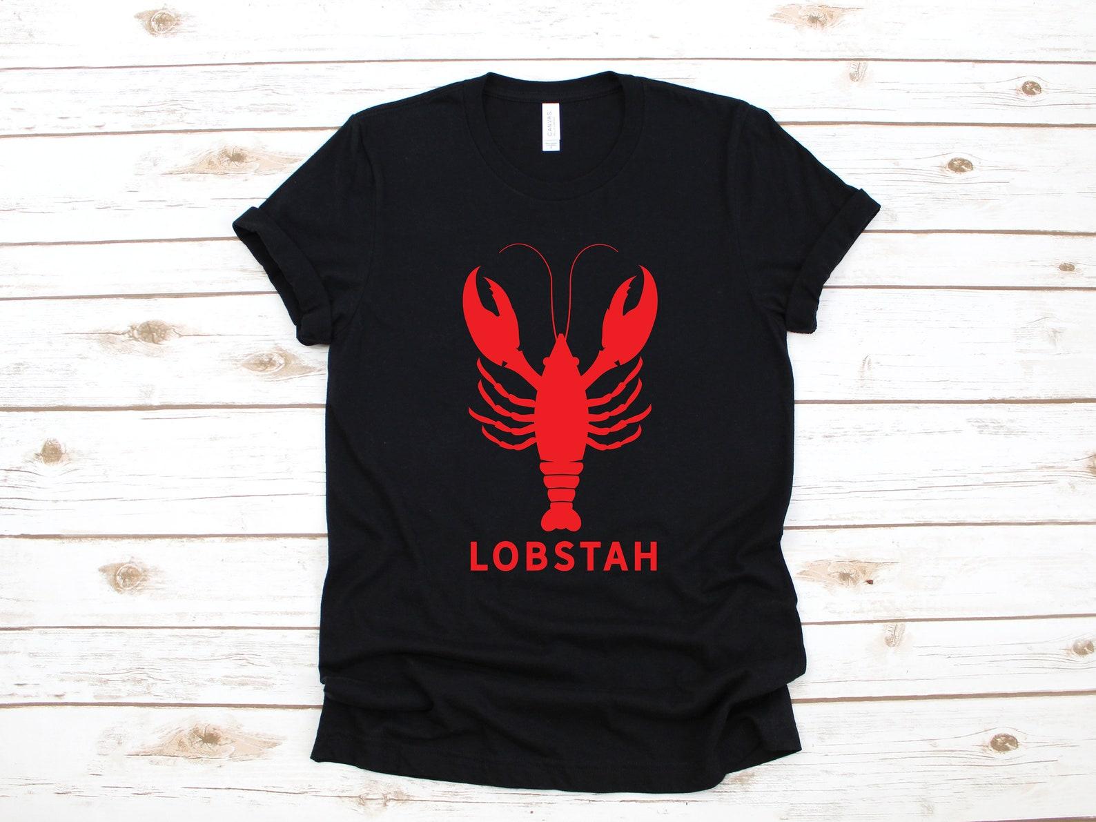 Lobstah Shirt, Funny Maine Lobster T-Shirt, Boston Lobster, Tank Top, T-shirt, T-shirt,T-shirt S