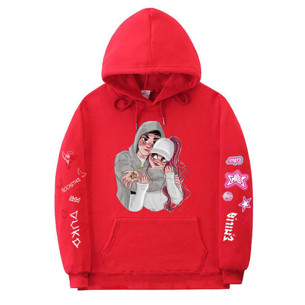 Singer DUKI Emilia Mernes MP3 Hoodies Fans Gift Men Women Clothing Fashion Hip Hop Sweatshirt Casual Oversized Hoody Streetwear