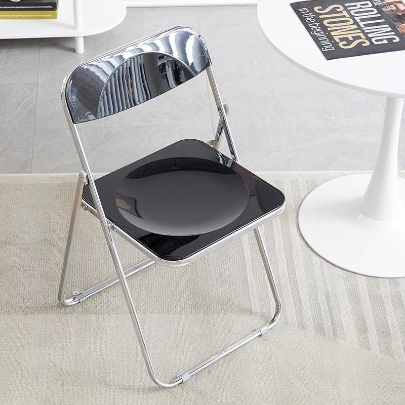 Acrylic Transparent Chair for Photos - Stylish, Portable, Light Luxury Coffee & Dining Chair, Ins Style.