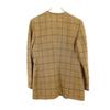 Emporio Armani Made In Italy Linen Blend Check No Color Jacket 42 Brown Women Used