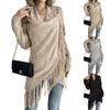 Women's Asymmetric Cardigan Sweater with Buttons and for Casual Outwear