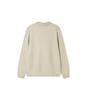 BLACKBROWN Wool Blend Open Collar Sweater [Oatmeal]