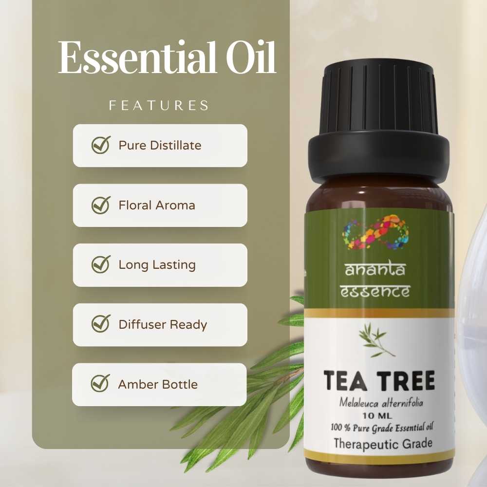 Kaufe 1, erhalte 1 kostenloses Teebaumöl Ätherisches Öl für Aromatherapie & Raumduft | Ätherisches Öl für Diffusor & Seifenherstellung